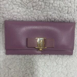 Purple Leather Women's Clutch